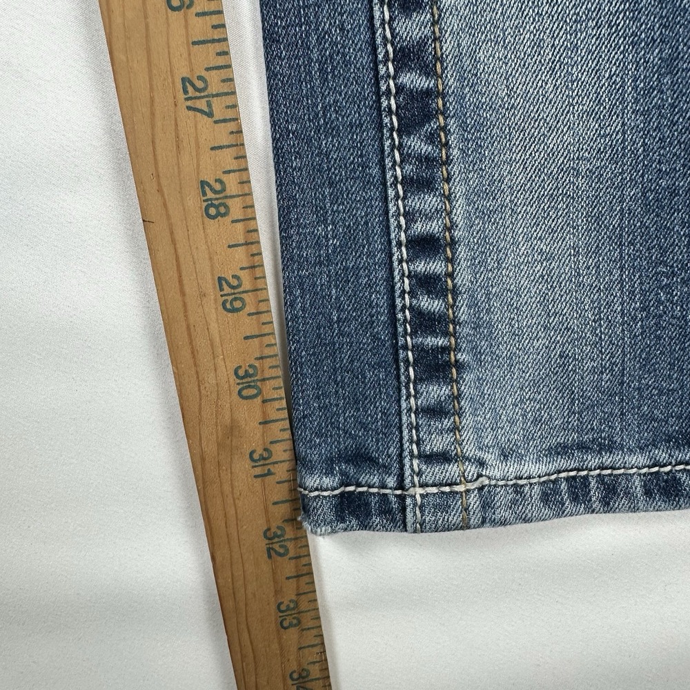 Miss Me Women's 29 Low Rise Bootcut Distressed Rhinestone Bling Jeans Y2K - Picture 11 of 12